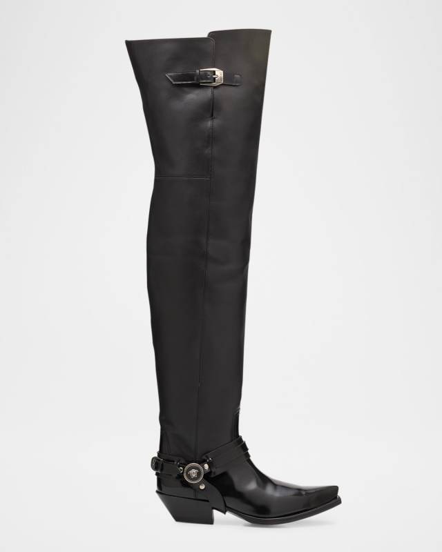 Texano Over-the-Knee Leather Western Boots